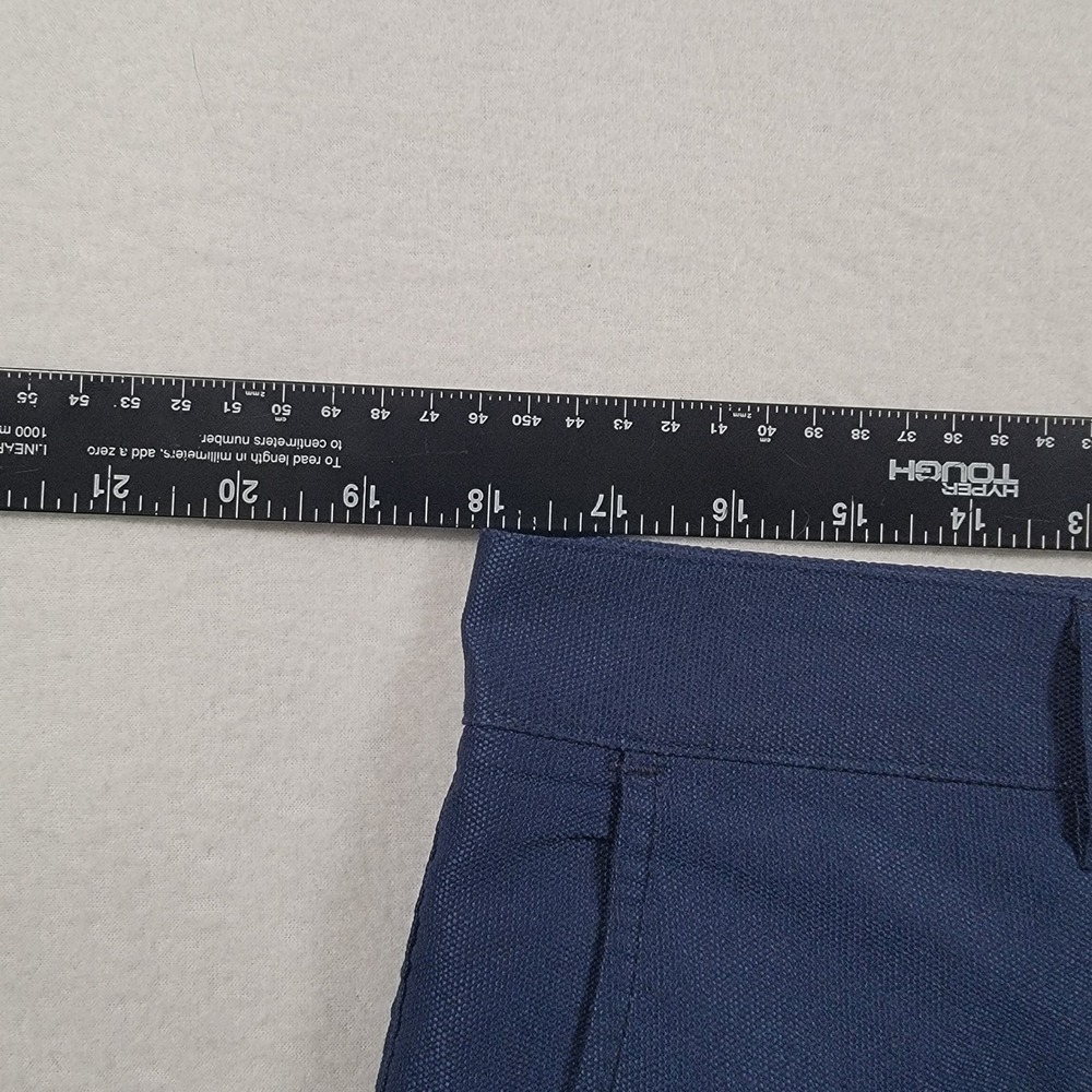 Mizzen+Main Performance Chino Pants Mens 34 Blue Solid Stretch Cotton Blend Golf - Picture 5 of 11